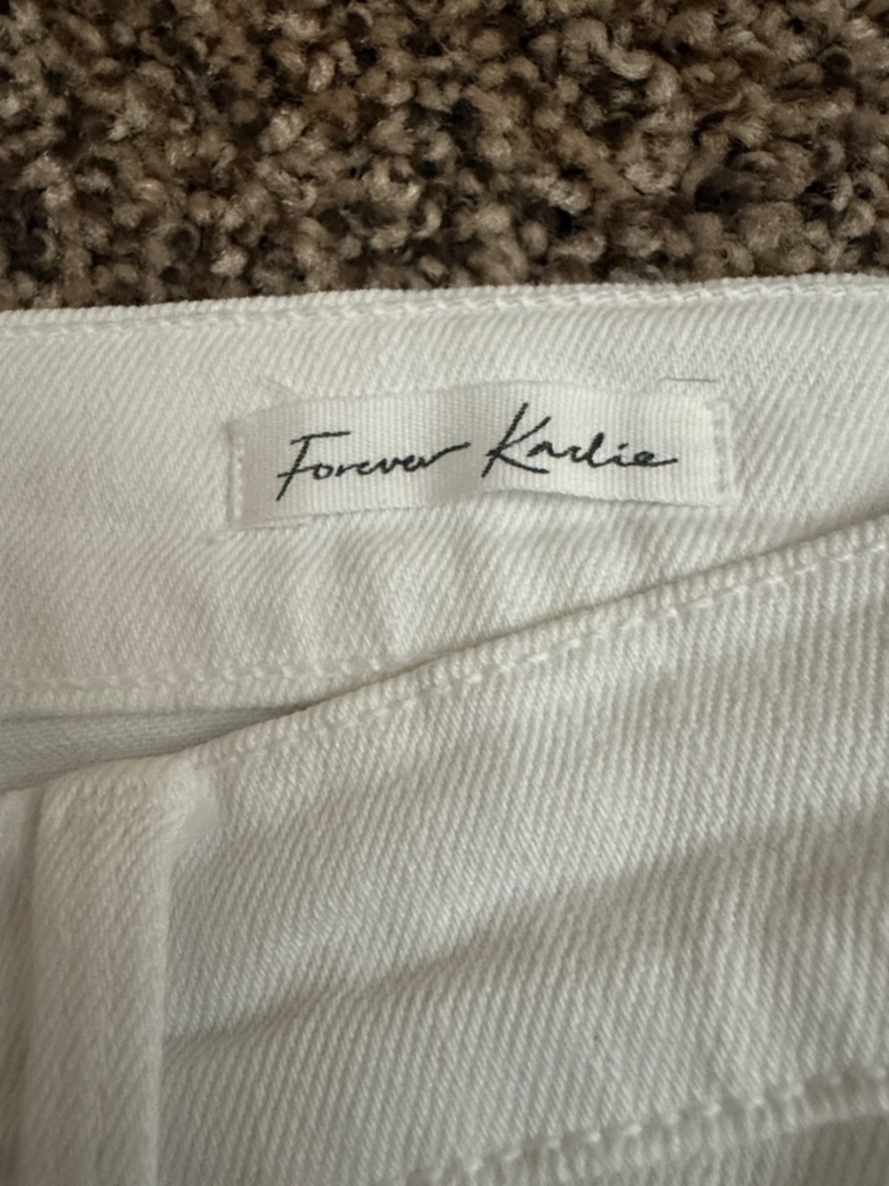 Frame White Jeans Flare Denim Size 32 Forever Karlie Womens Gold Button - Picture 7 of 9